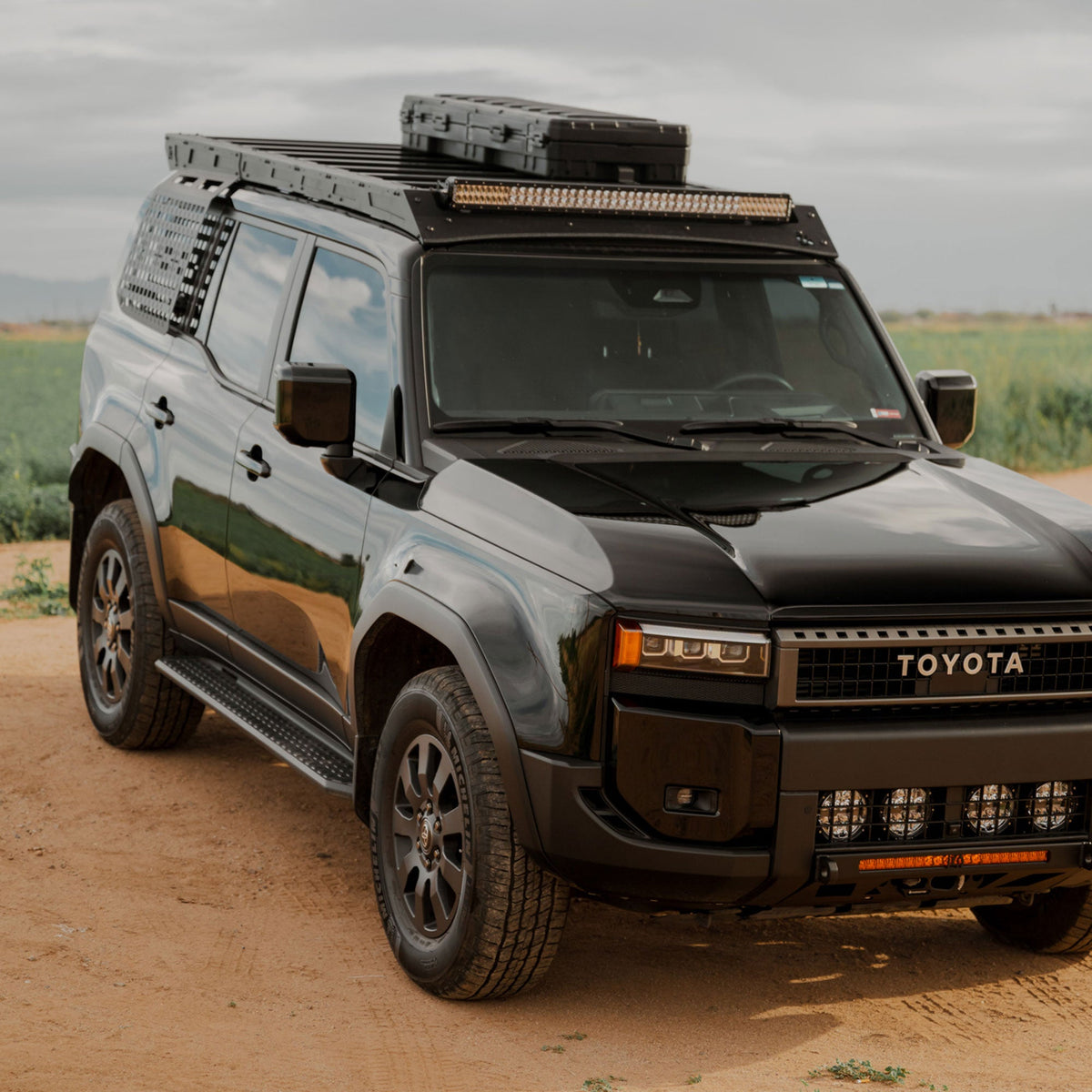 C4 Fabrication Lexus GX 550 Roof Rack with Optional Light Bar Mount / 2024+