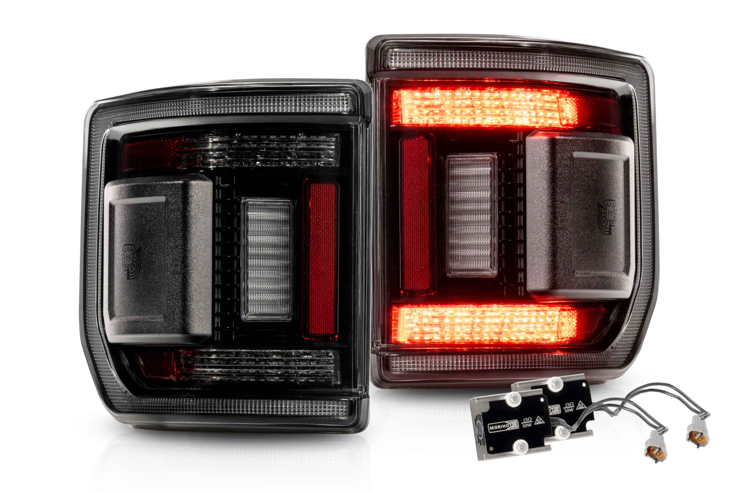 Morimoto Jeep Gladiator JT (20-26) XB LED Low Profile Tail Lights (Smoked)