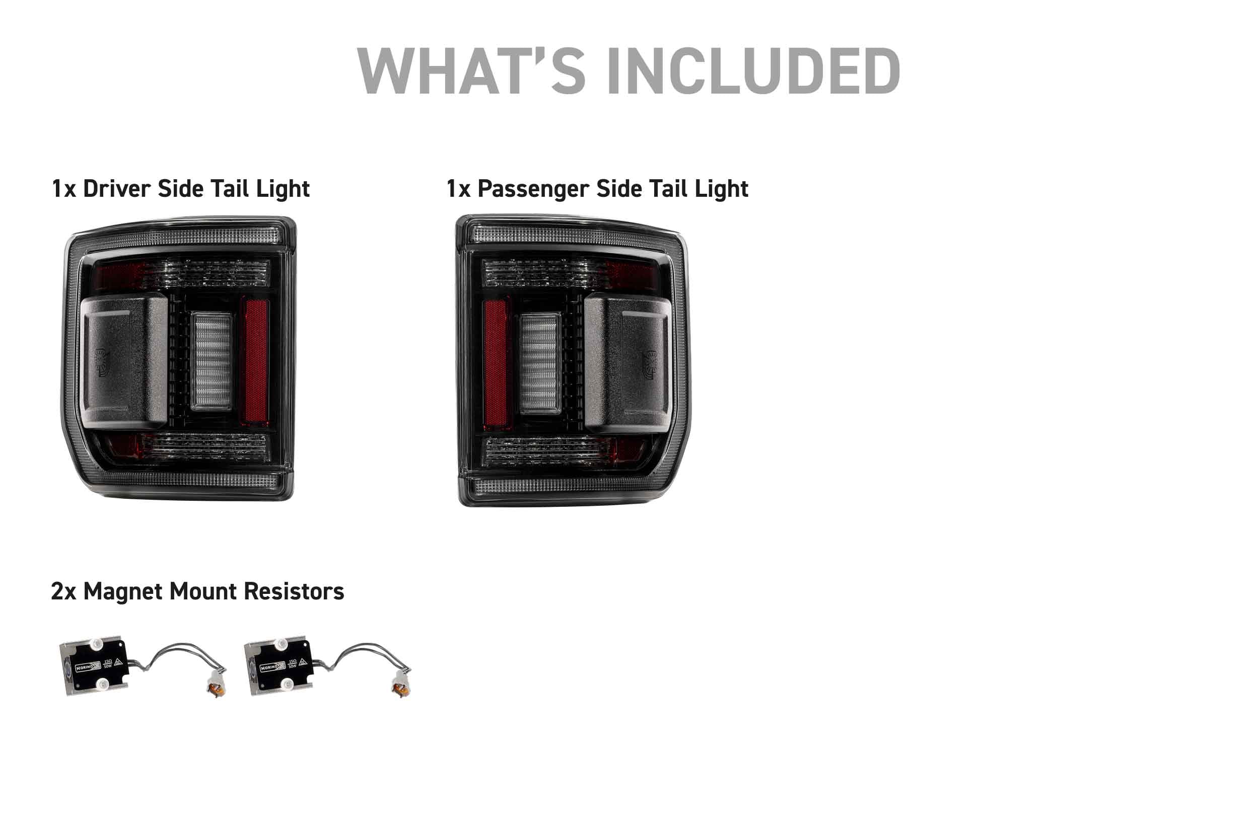 Morimoto Jeep Gladiator JT (20-26) XB LED Low Profile Tail Lights (Smoked)