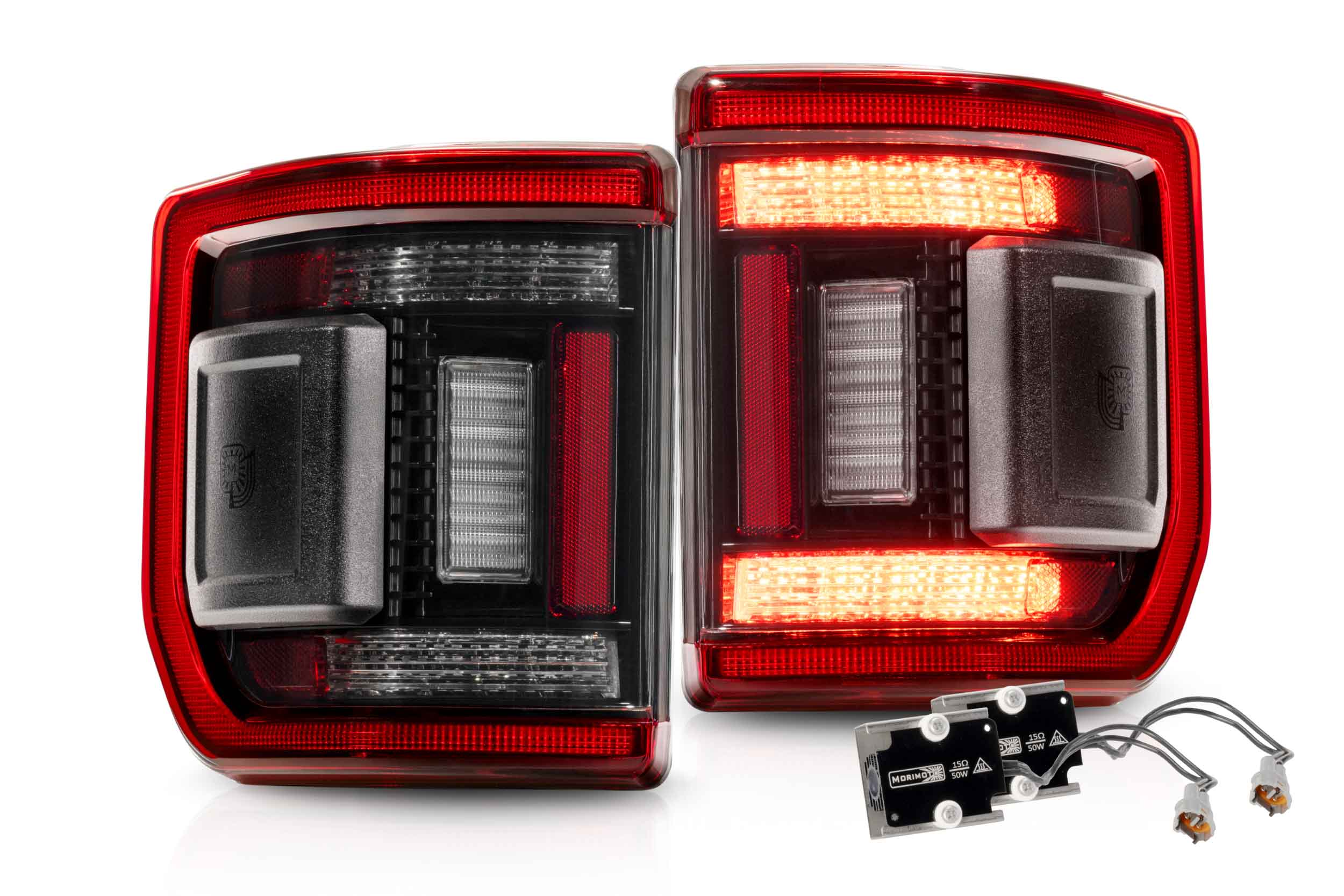Morimoto Jeep Gladiator JT (20-26) XB LED Low Profile Tail Lights (Red)