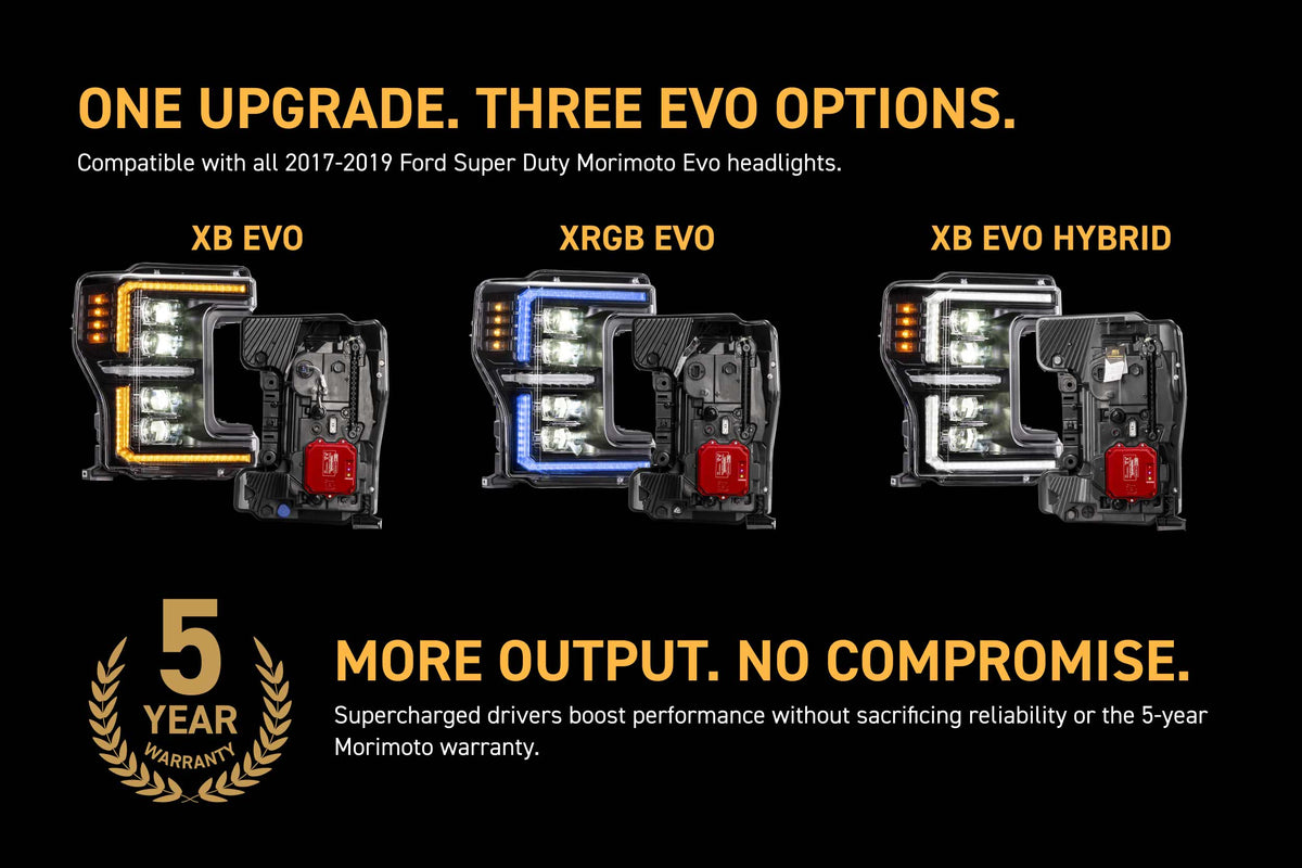 Morimoto Supercharged Drivers 17-19 Ford Super Duty XB Evo