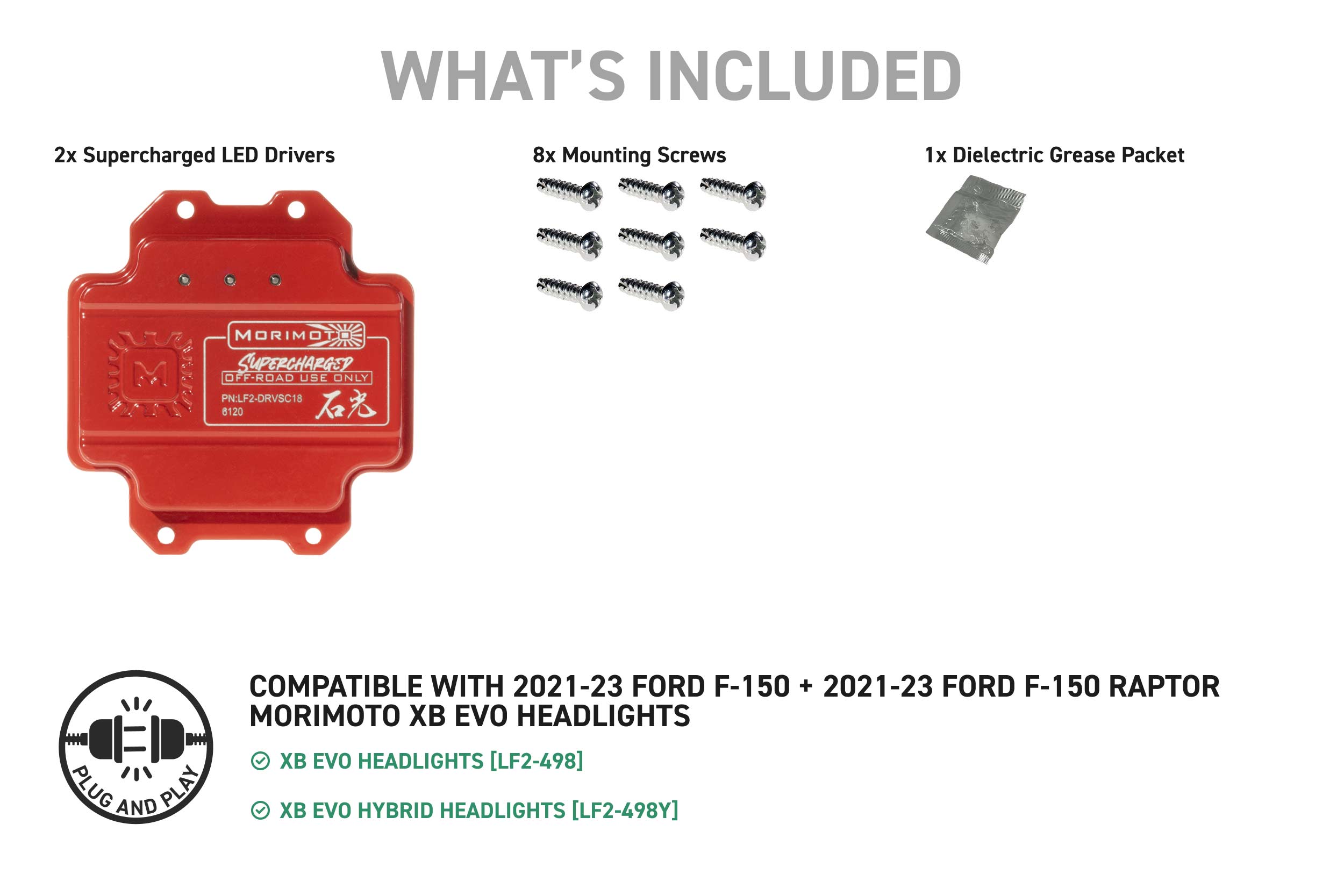 Morimoto Supercharged Drivers 21-23 Ford F-150 XB Evo