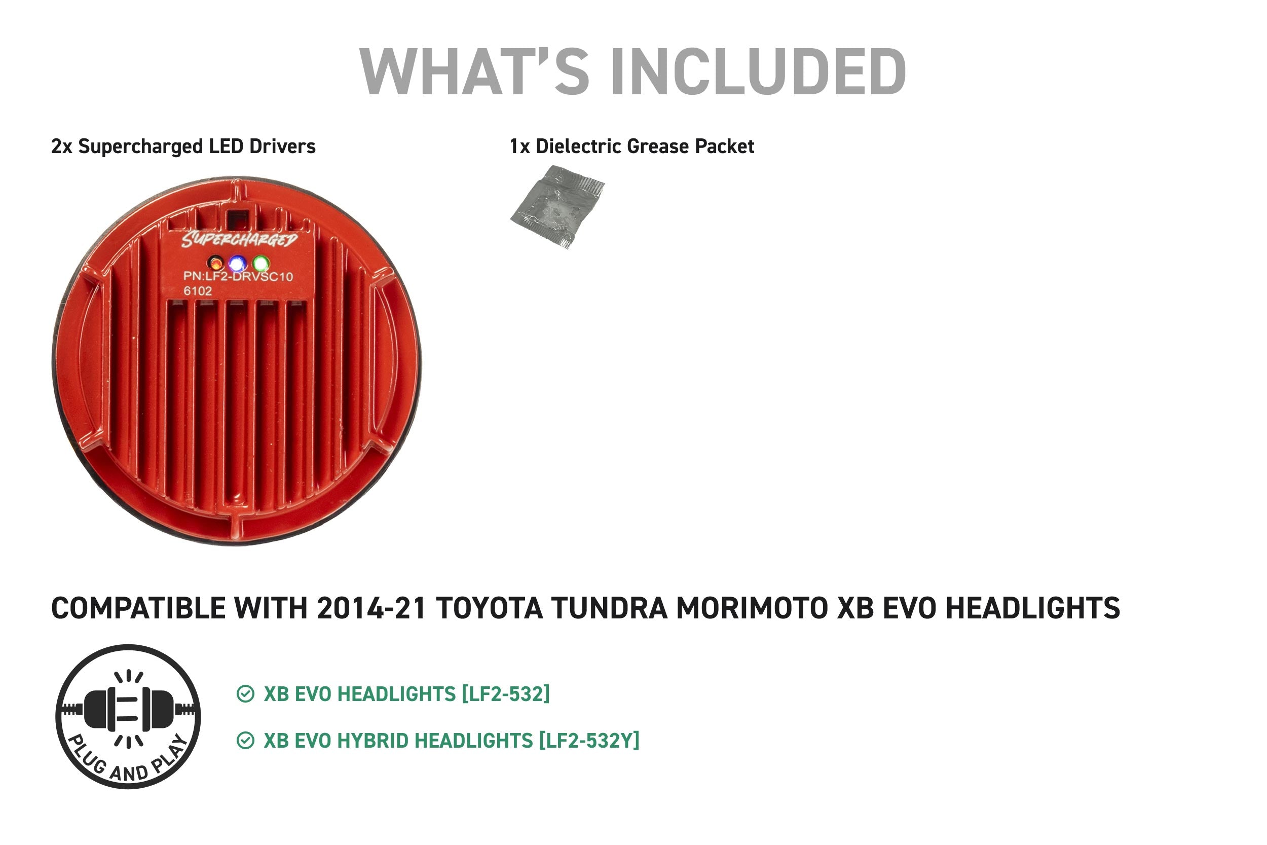 Morimoto Supercharged Drivers 14-21 Toyota Tundra XB Evo
