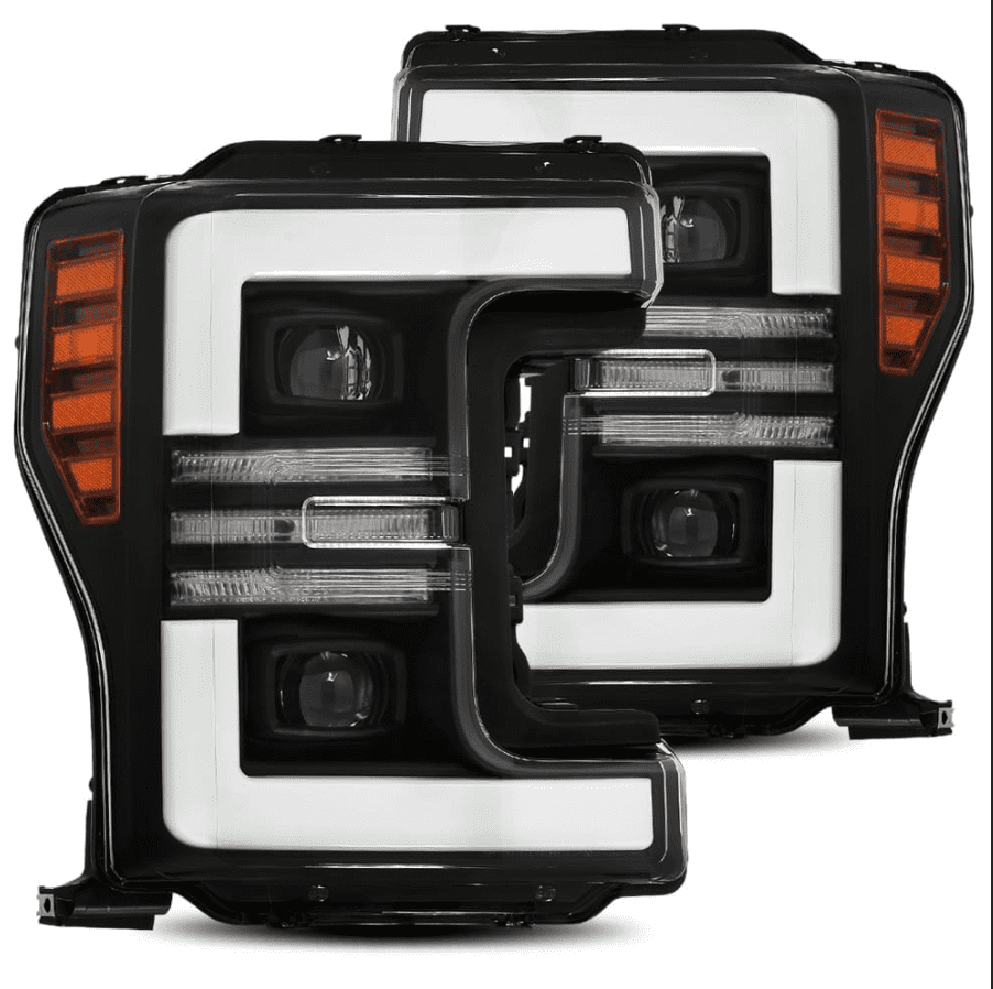 AlphaRex PRO-Series Halogen Projector Headlights for Ford Super Duty - Black