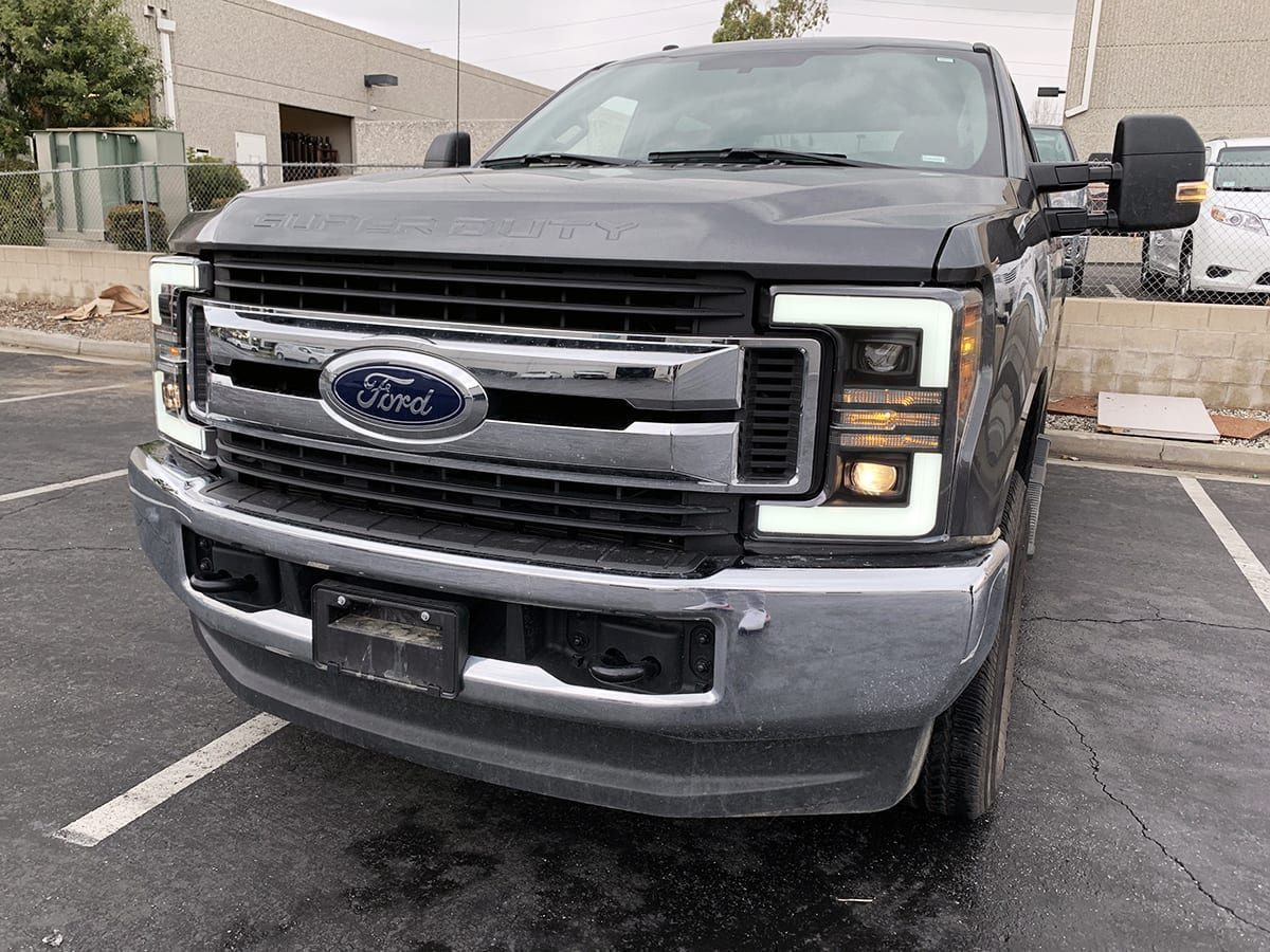 AlphaRex PRO-Series Halogen Projector Headlights for Ford Super Duty - Black