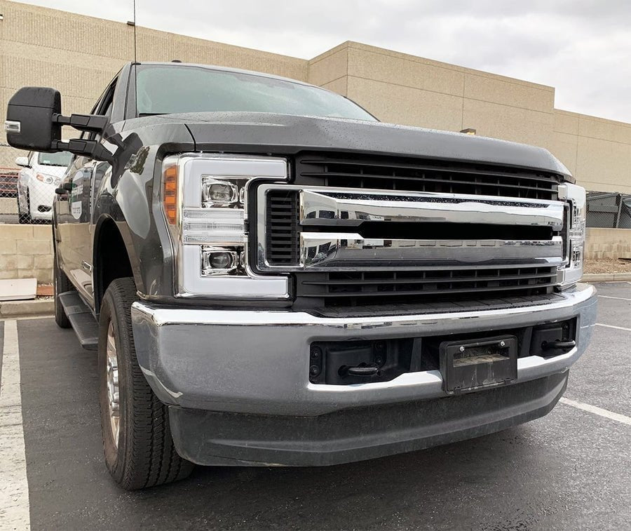 AlphaRex PRO-Series Halogen Projector Headlights for Ford Super Duty - Chrome