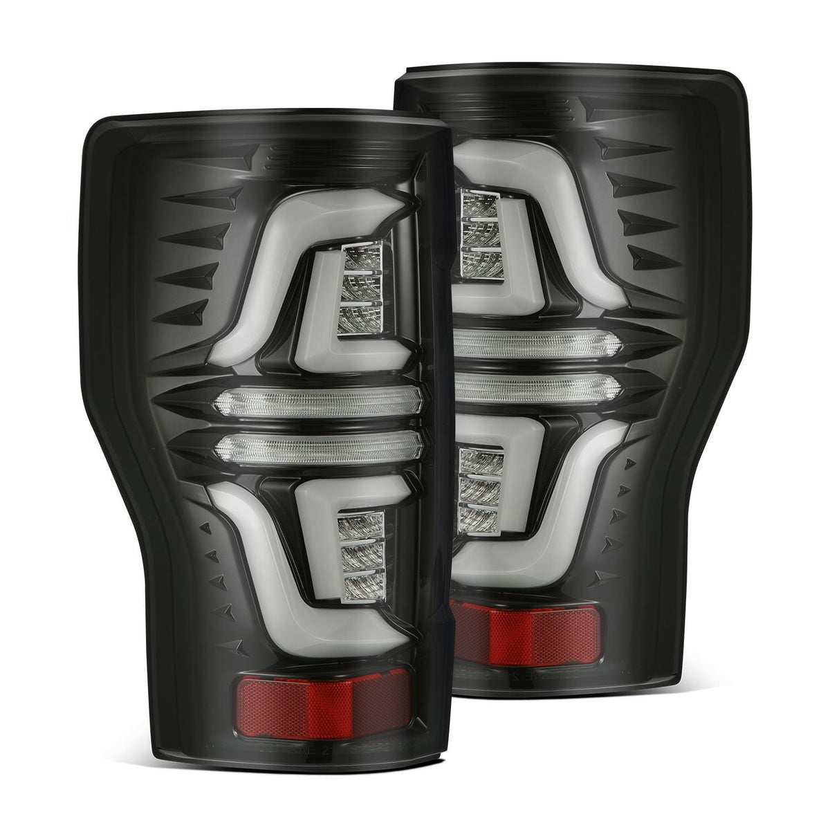 AlphaRex PRO-Series LED Tail Lights for Ford Super Duty - Jet Black