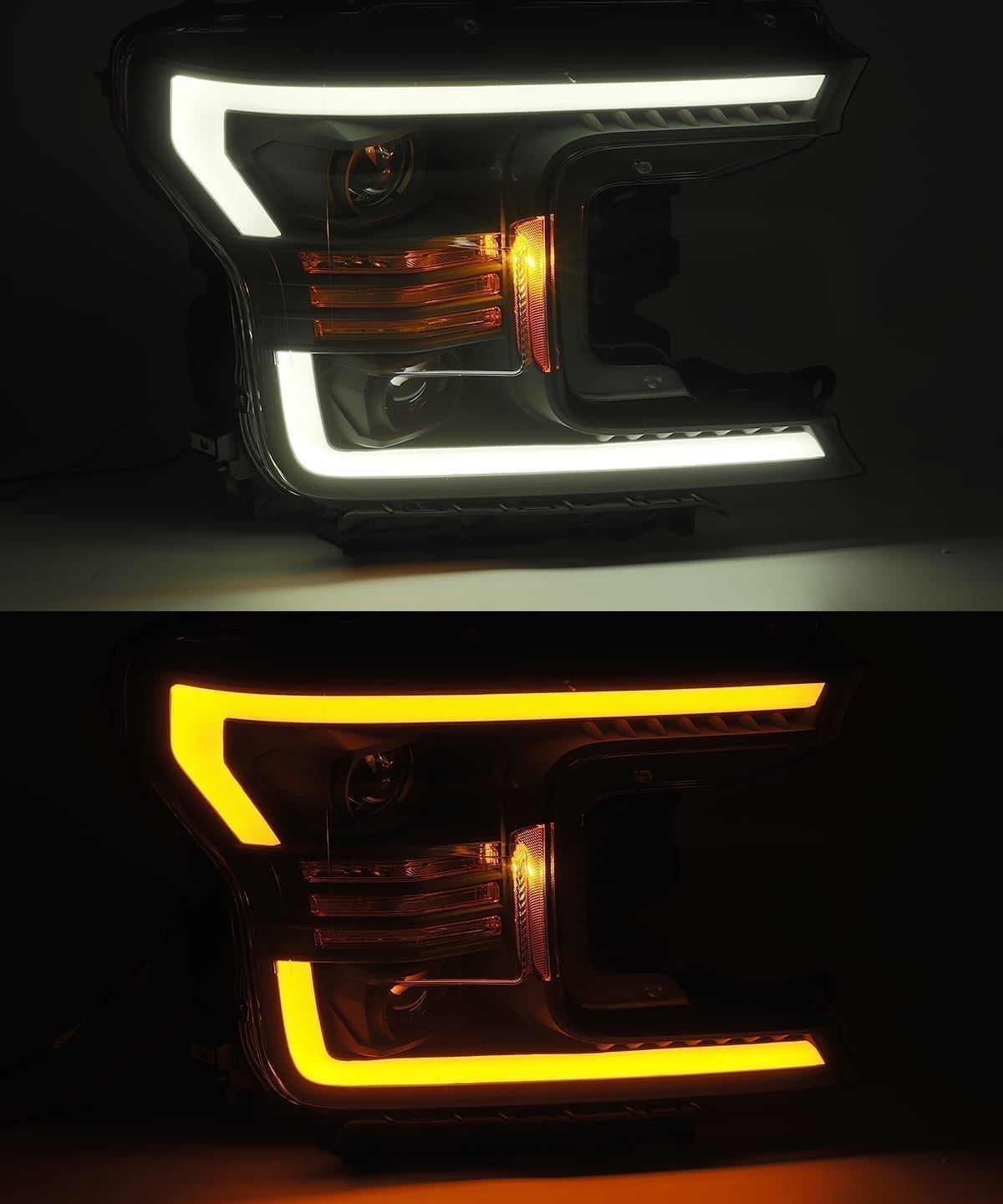 AlphaRex LUXX-Series LED Projector Headlights for Ford F-150 - Black