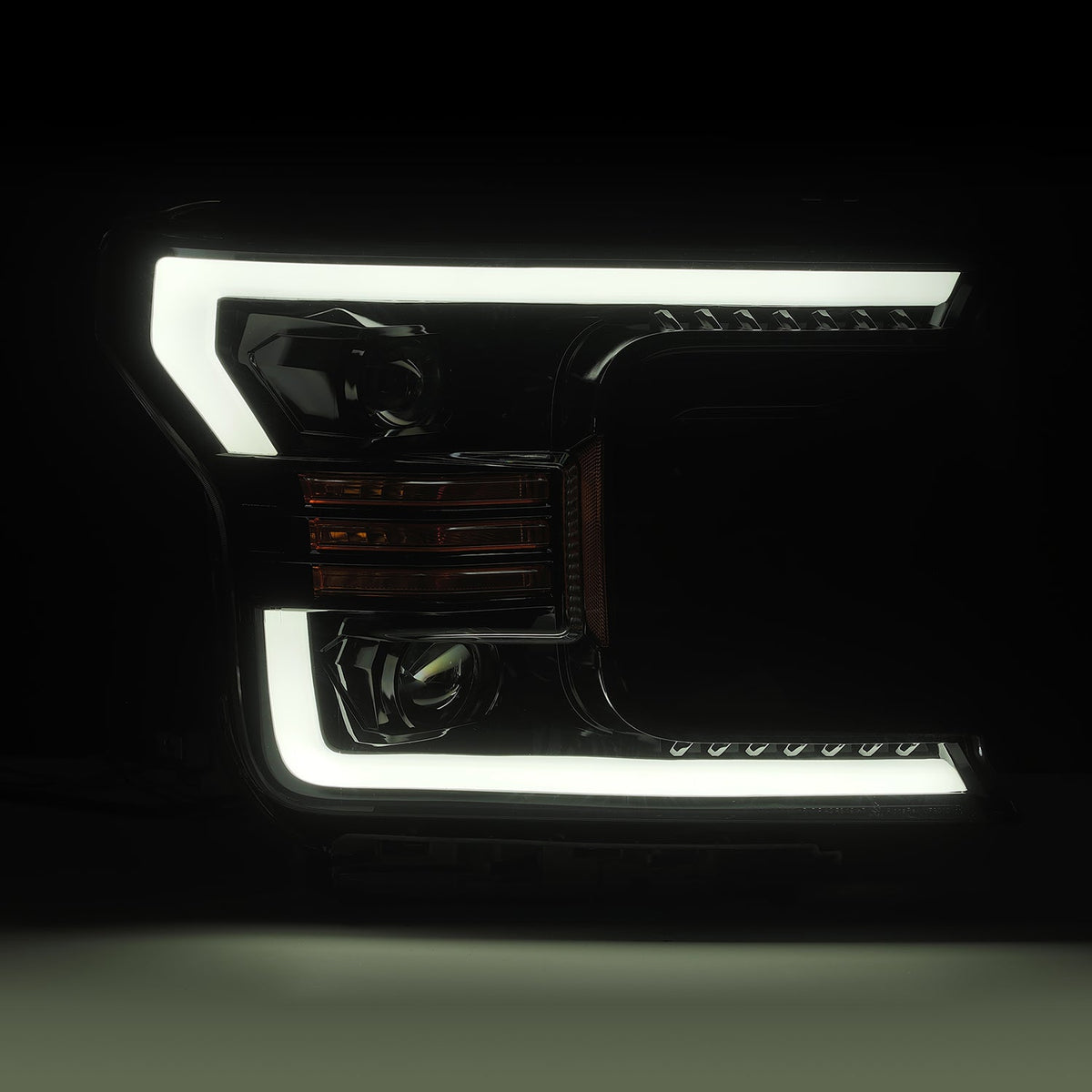 AlphaRex LUXX-Series LED Projector Headlights for Ford F-150 - Jet Black
