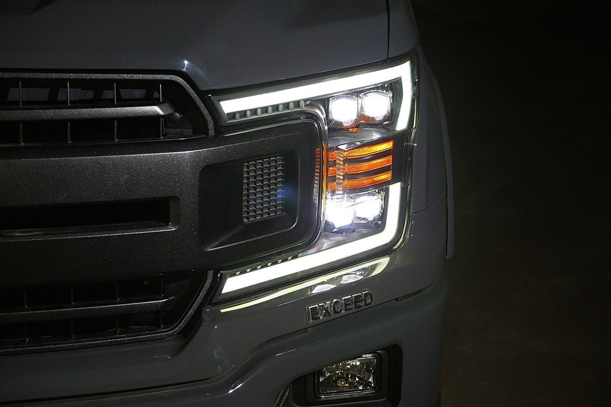 AlphaRex NOVA-Series LED Projector Headlights for Ford F-150 - Black