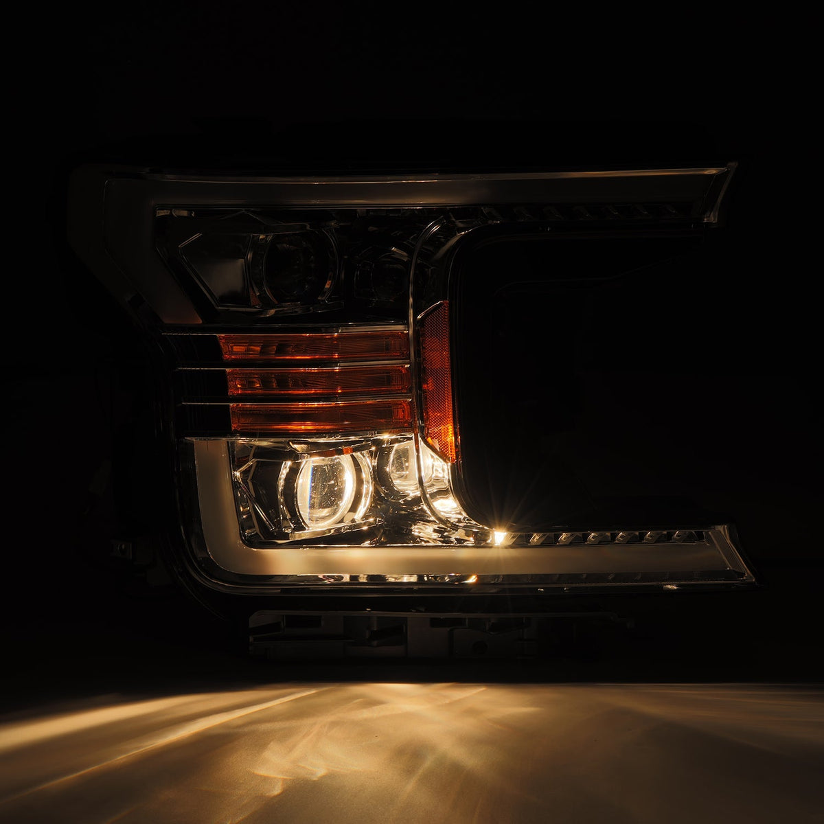 AlphaRex PRO-Series Halogen Projector Headlights for Ford F-150 - Chrome