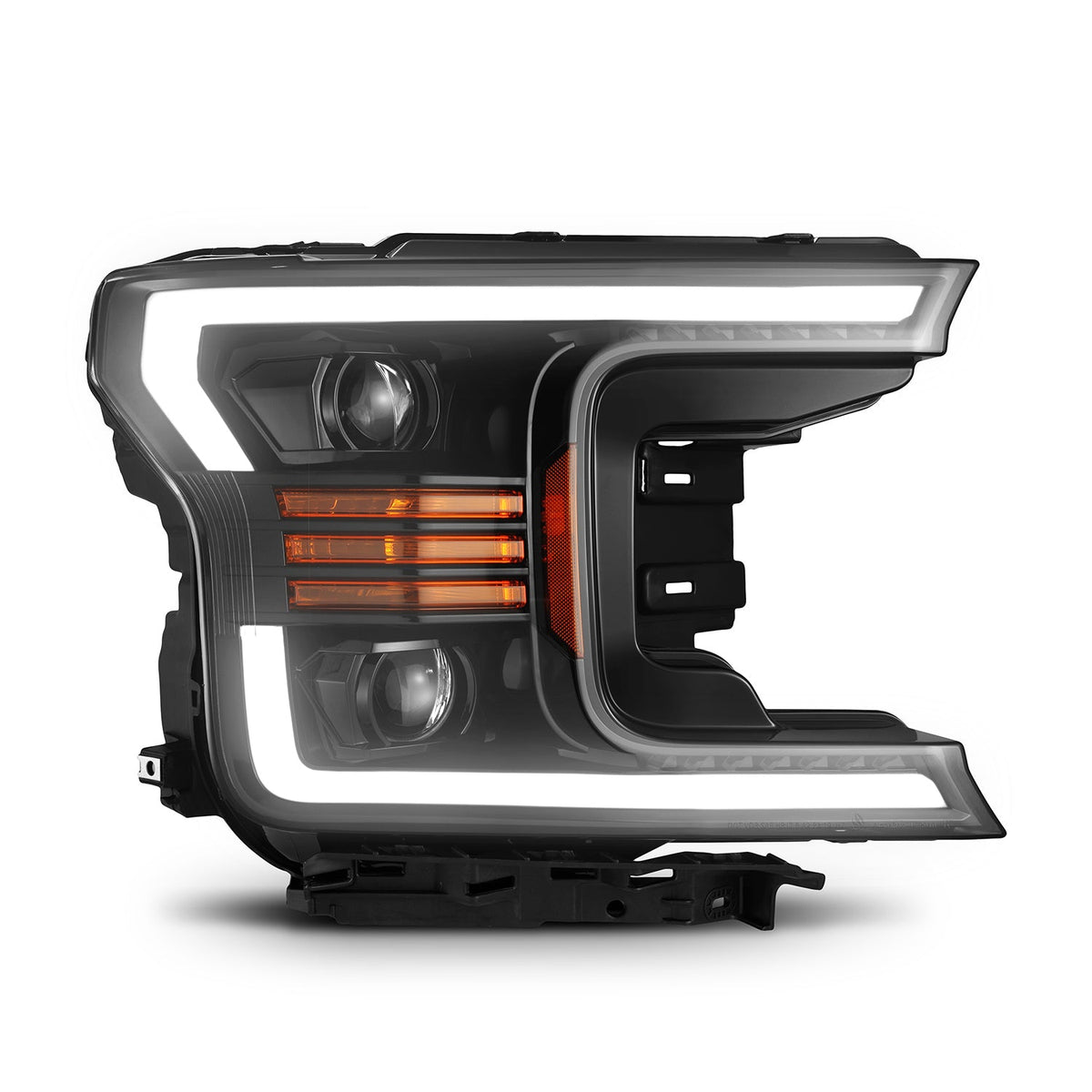 AlphaRex PRO-Series Halogen Projector Headlights for Ford F-150 - Jet Black