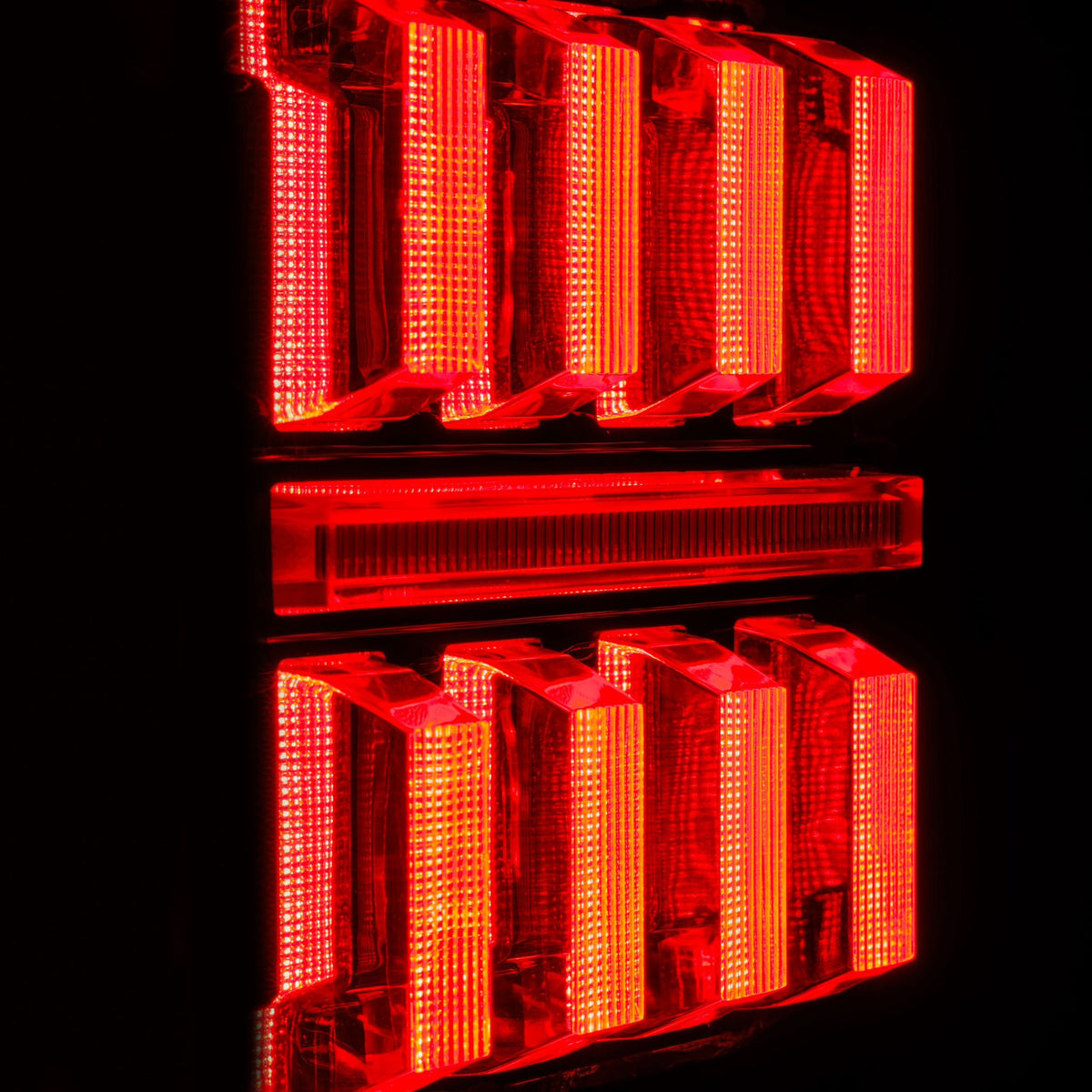 AlphaRex NOVA-Series Prismatic LED Tail Lights for Jeep Wrangler - Black Smoke
