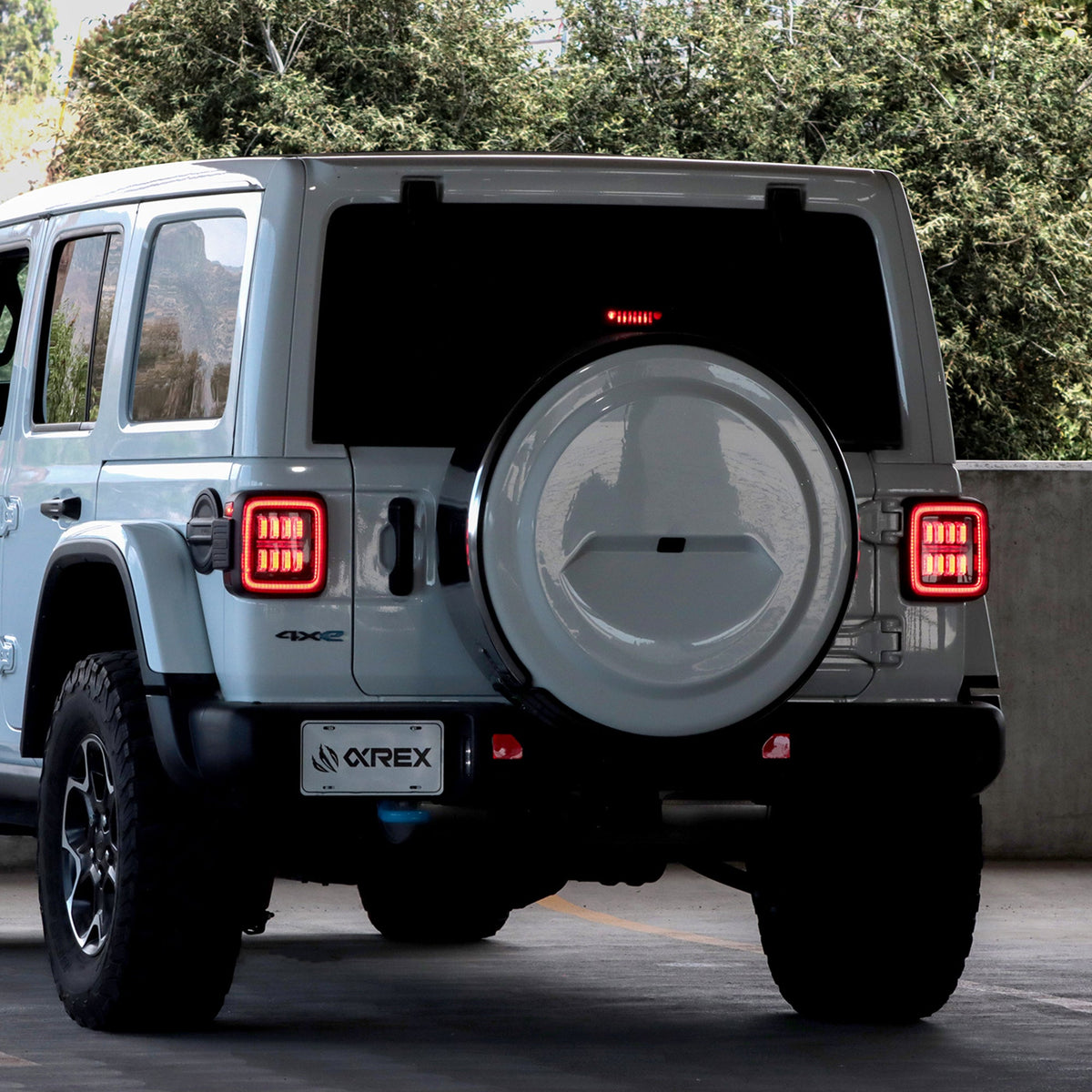AlphaRex NOVA-Series Prismatic LED Tail Lights for Jeep Wrangler - Black Smoke