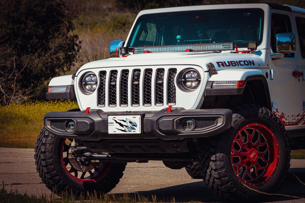 AlphaRex NOVA-Series LED Projector Headlights for Jeep Wrangler / Jeep Gladiator - Black