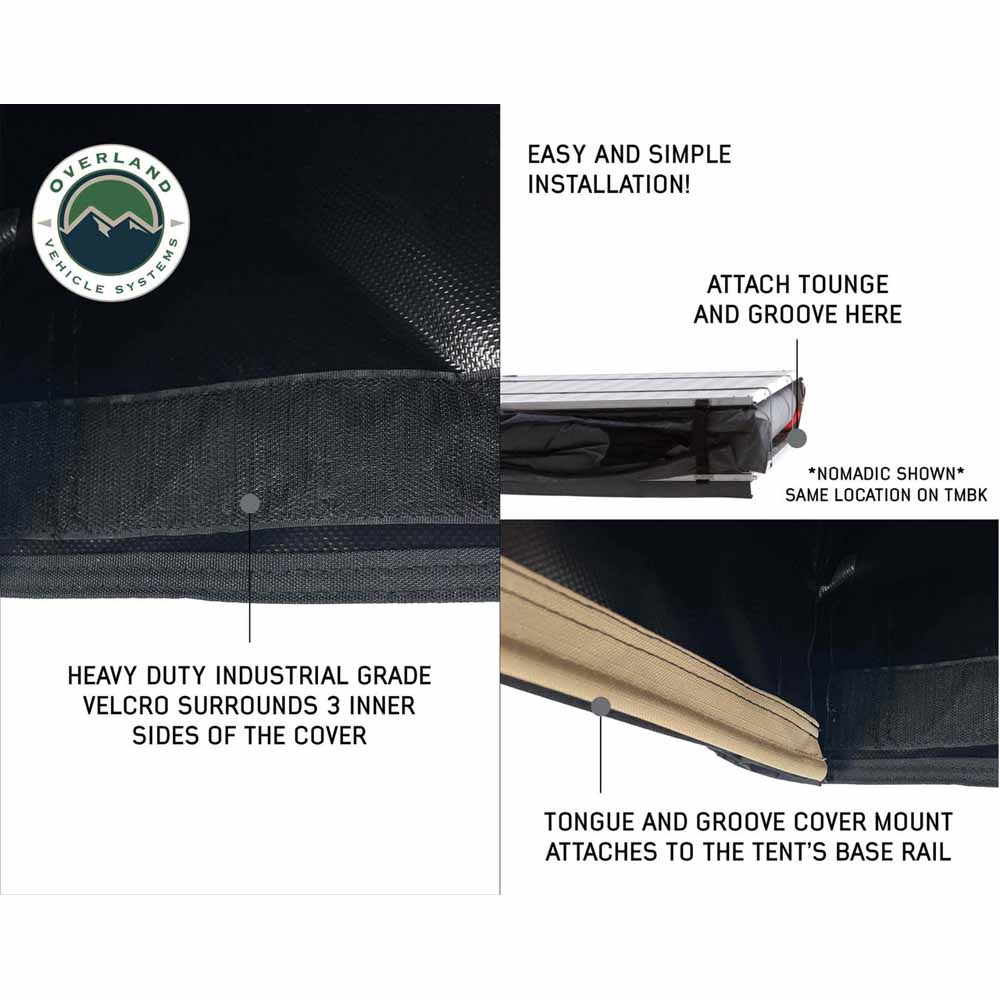 Overland Vehicle Systems replacement travel cover for TMBK roof top tent - view 4