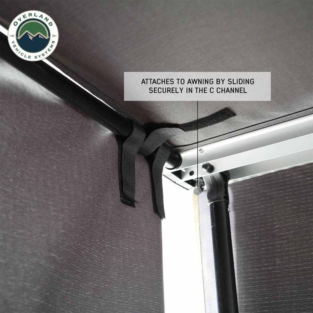 Overland Vehicle Systems shade wall for Nomadic 6.5 ft awning - view 4