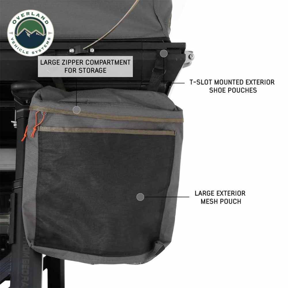Overland Vehicle Systems HD Sidewinder 2 person side load aluminum hard shell roof top tent - view 8