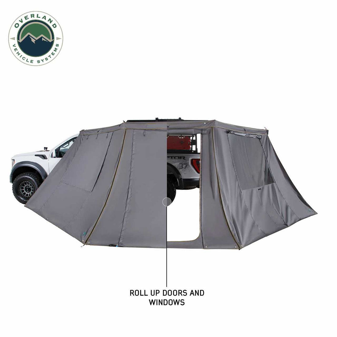 Overland Vehicle Systems HD Nomadic 180 LTE awning wall with windows - view 7