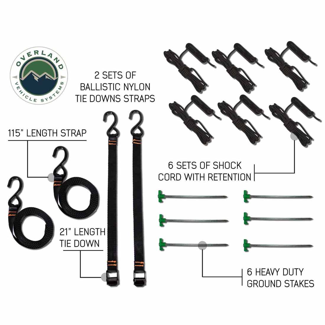 Overland Vehicle Systems HD Nomadic 270 and 180 awning bracket kit - view 2