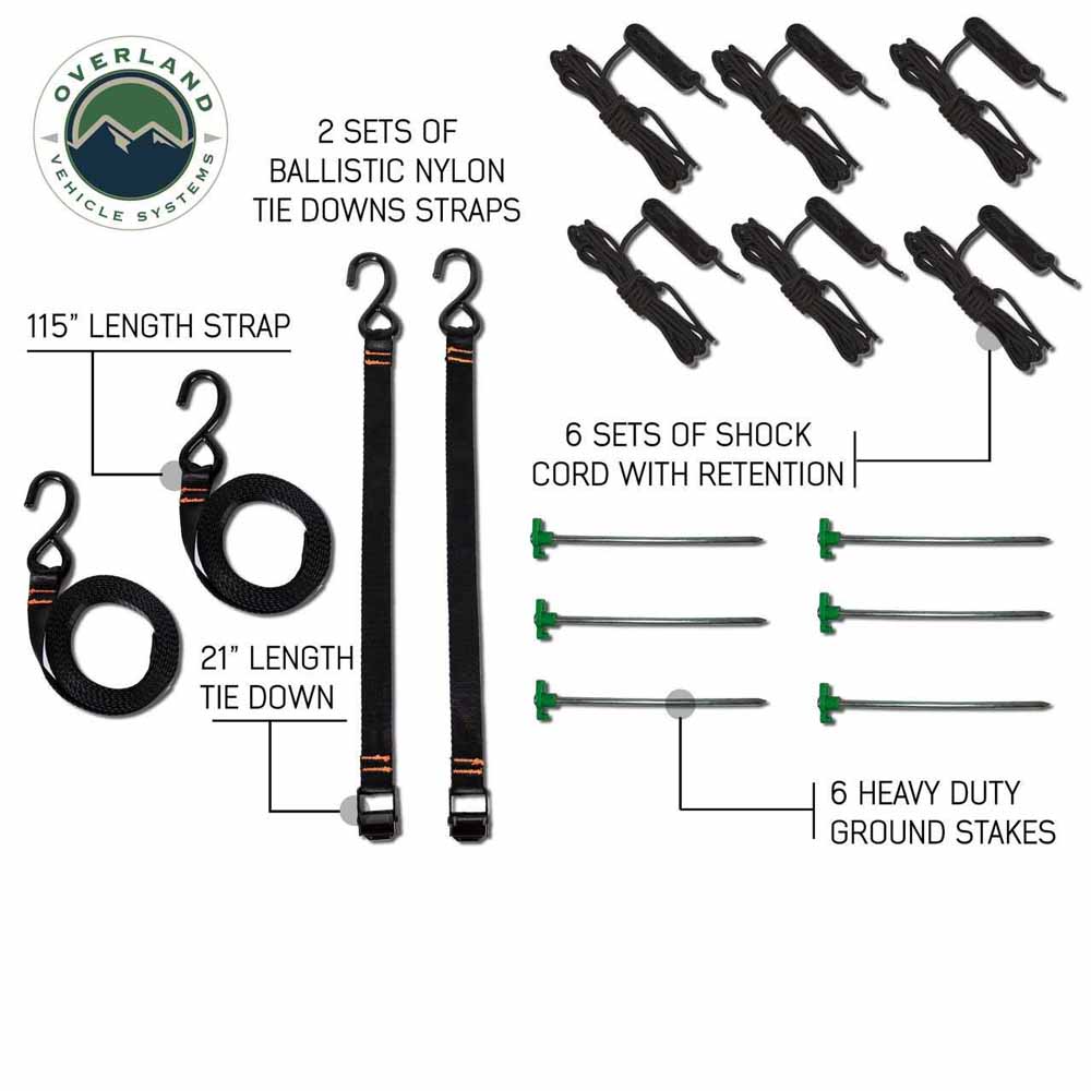 Overland Vehicle Systems bracket kit for Nomadic 270 LT awning - view 2