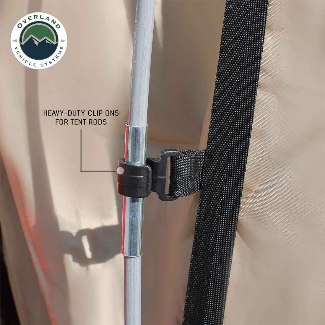 Overland Vehicle Systems LD TACT truck bed tent with PVC floor - view 4