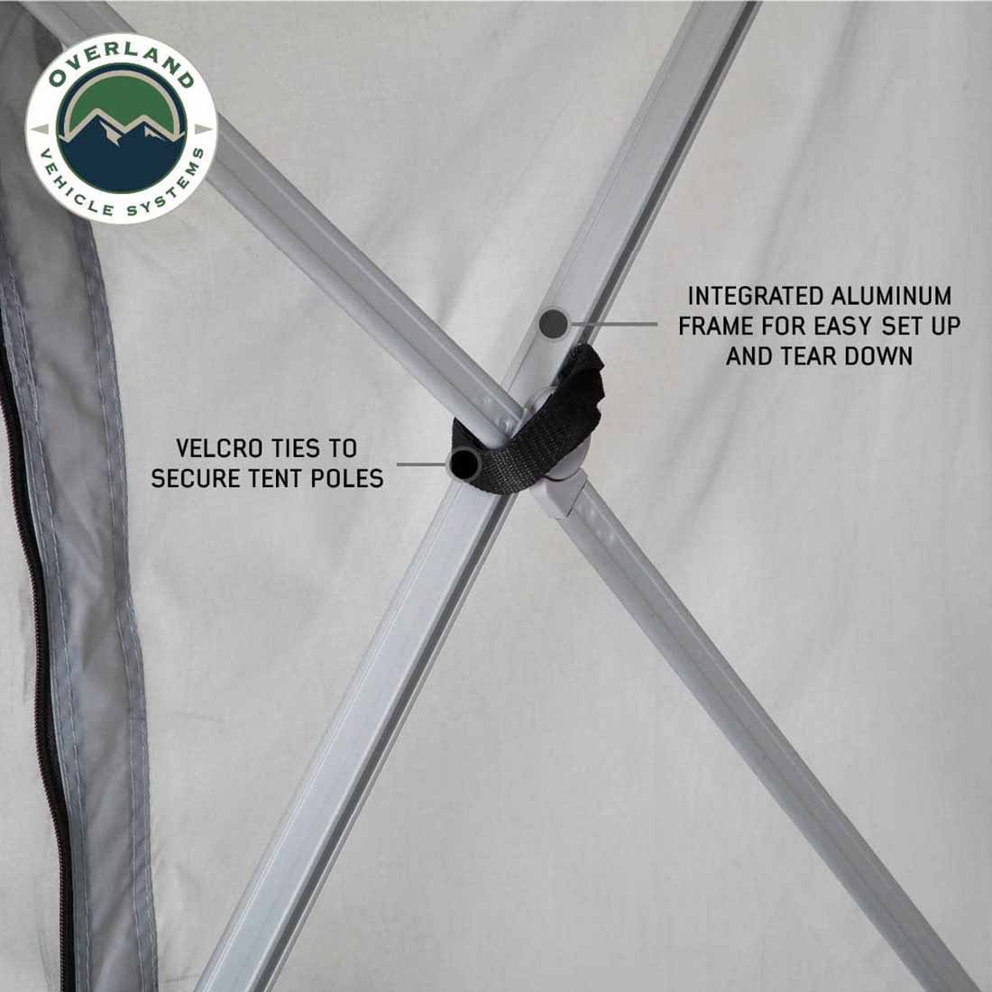 Overland Vehicle Systems LD P.S.T. portable safari ground tent, large, grey - view 5