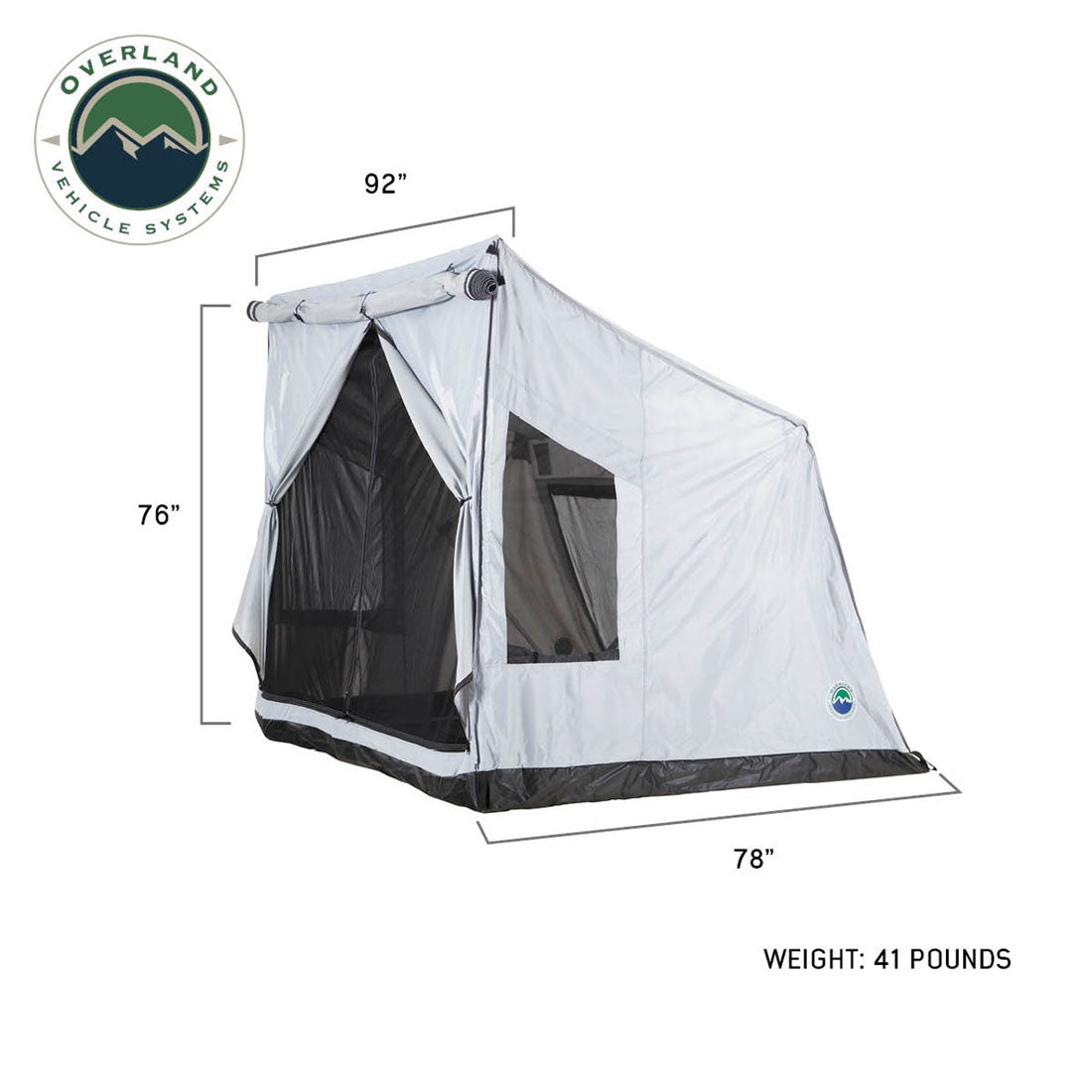 Overland Vehicle Systems LD P.S.T. portable safari ground tent, large, grey - view 10