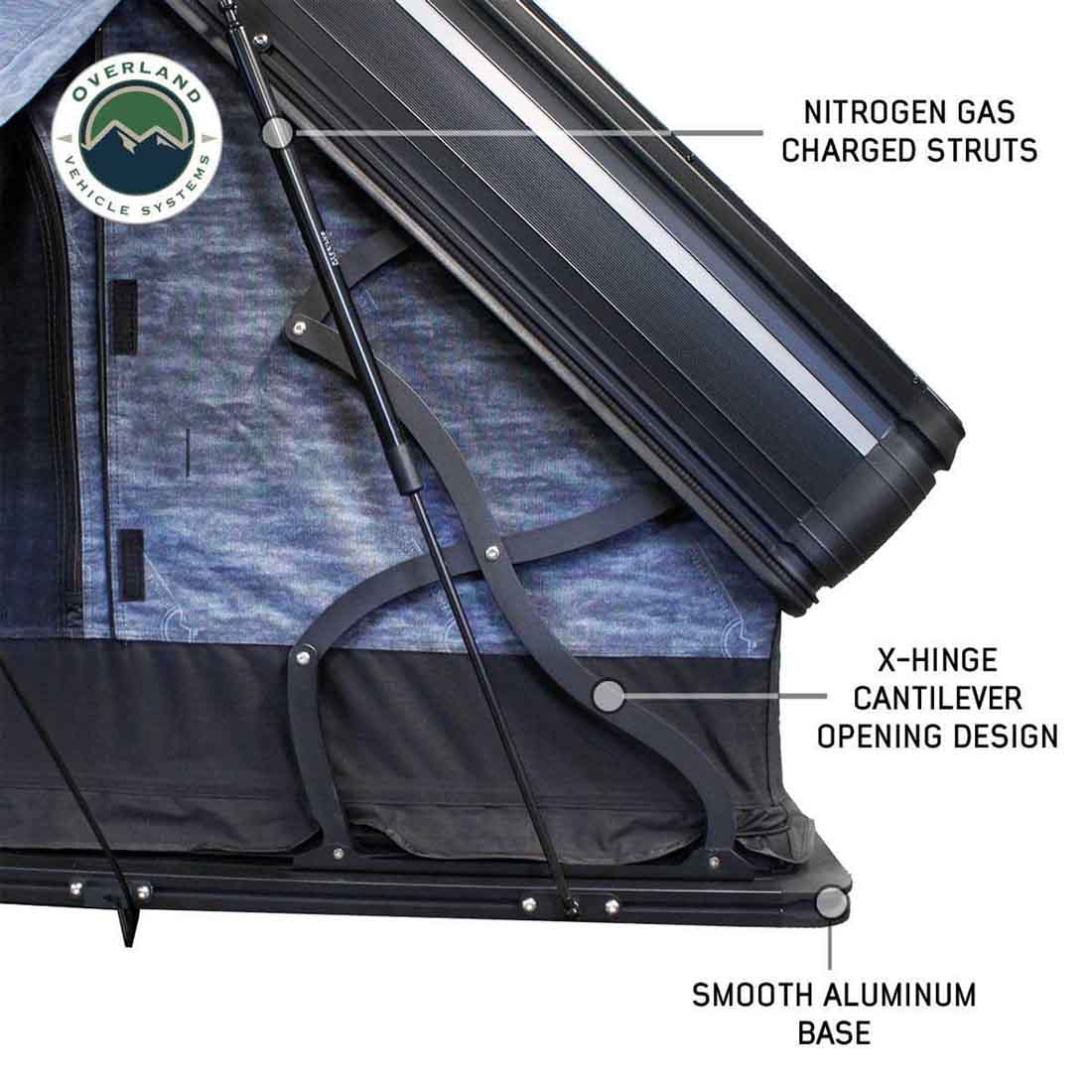 Overland Vehicle Systems XD Everest cantilever aluminum hard shell roof top tent - view 10