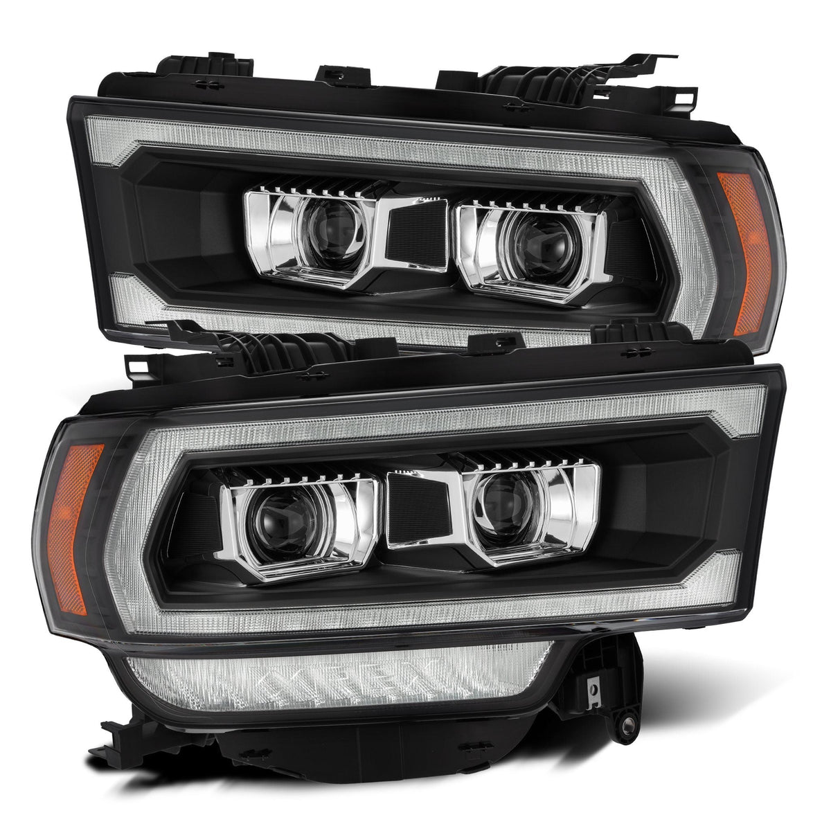 AlphaRex PRO-Series Halogen Projector Headlights for Ram 2500/3500 - Black