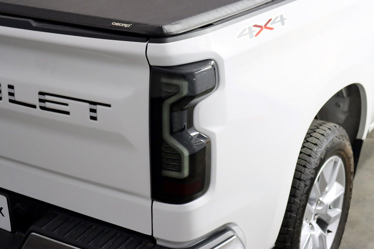 AlphaRex PRO-Series LED Tail Lights for Chevrolet Silverado 1500 / Chevrolet Silverado HD 2500/3500 - Jet Black