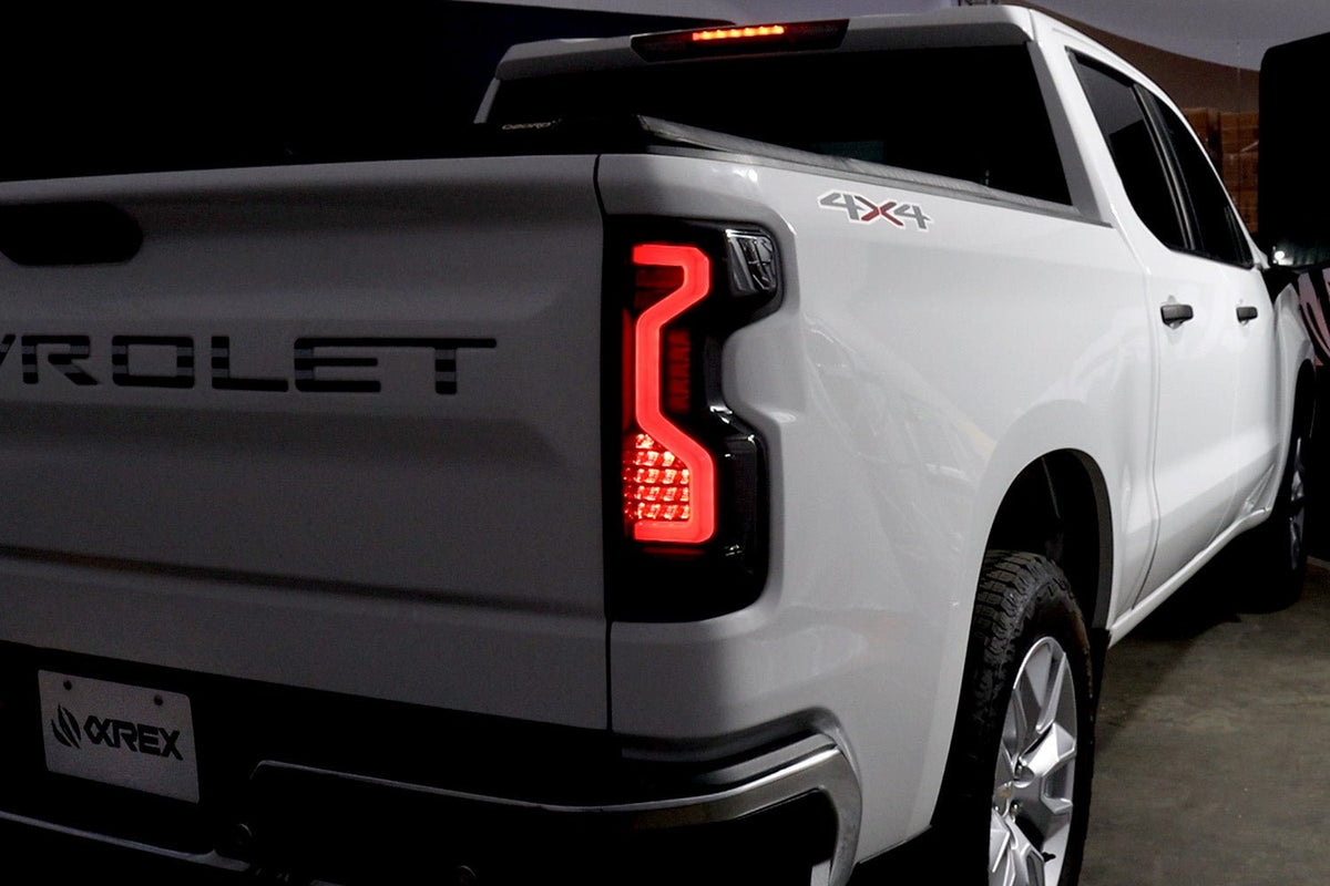 AlphaRex PRO-Series LED Tail Lights for Chevrolet Silverado 1500 / Chevrolet Silverado HD 2500/3500 - Red Smoke