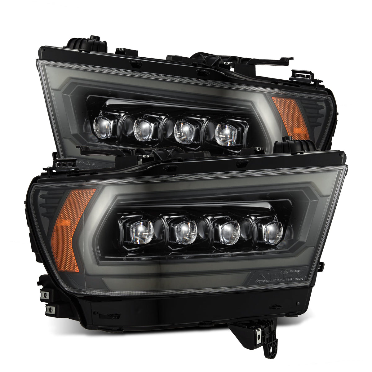AlphaRex MK II NOVA-Series LED Projector Headlights (2500 Style) for Ram 1500 - Alpha-Black