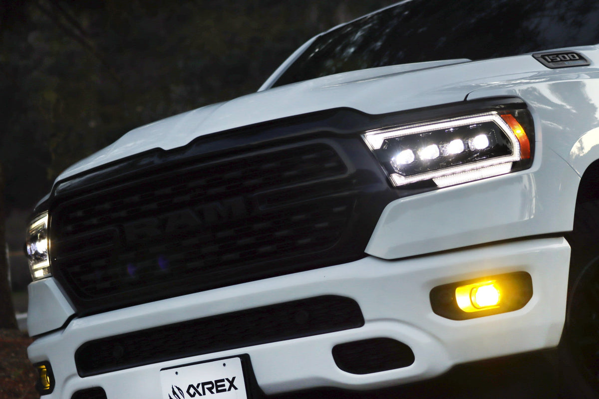 AlphaRex MK II NOVA-Series LED Projector Headlights (2500 Style) for Ram 1500 - Black