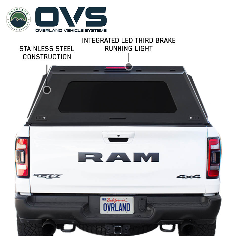 OVS Expedition PRO+ truck cap with full windows for 2019-2027 RAM 1500 - view 5