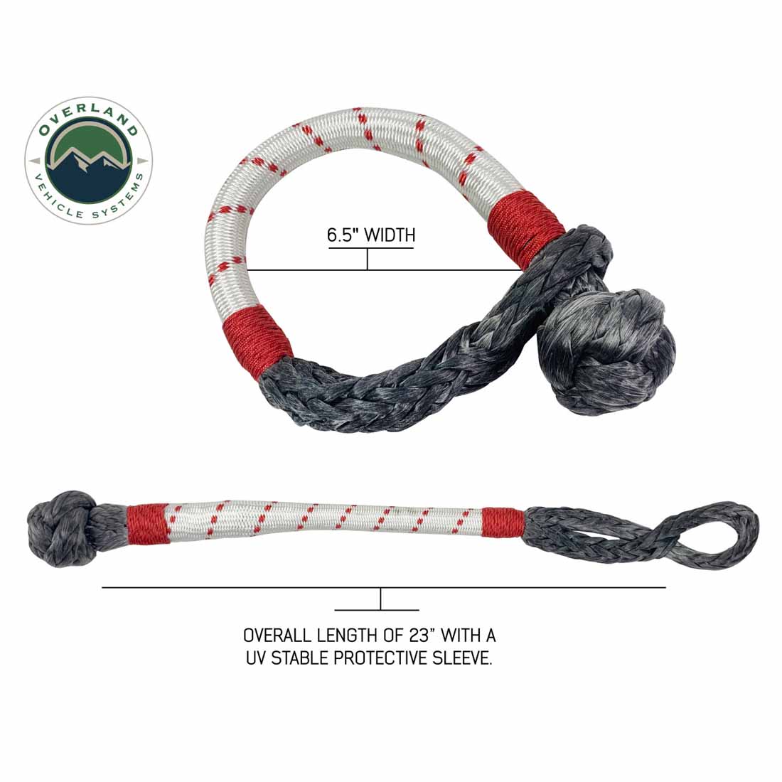 Overland Vehicle Systems 7/16 inch soft shackle and 4 inch recovery ring combo kit - view 7