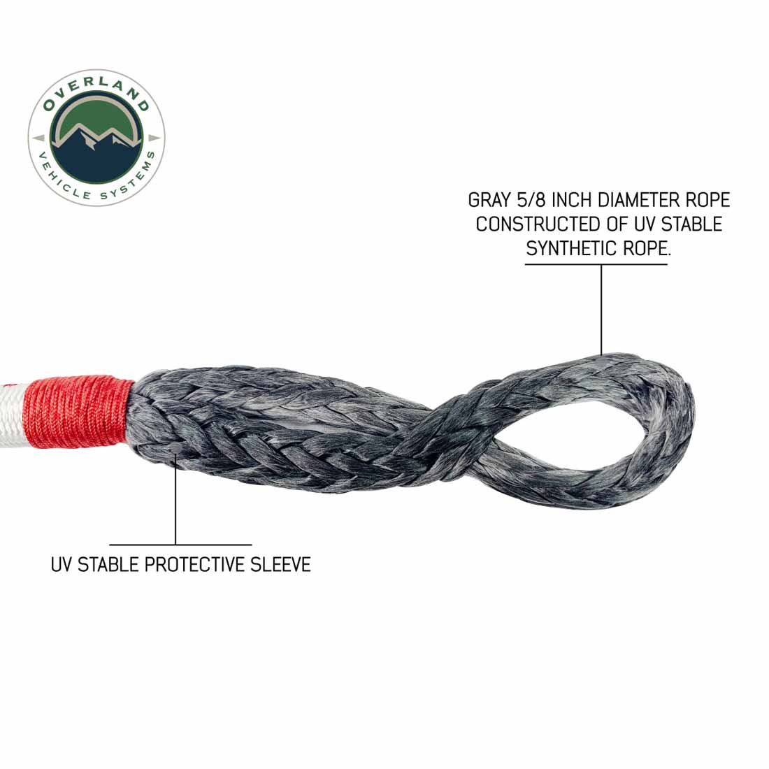 Overland Vehicle Systems 7/16 inch soft shackle and 4 inch recovery ring combo kit - view 9