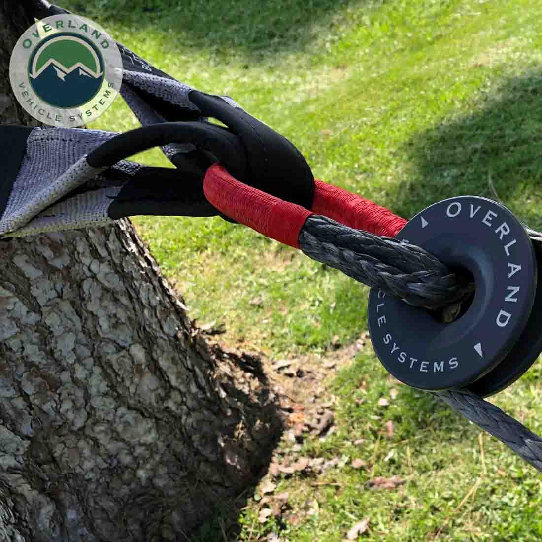 Overland Vehicle Systems 5/8 inch soft shackle and 6.25 inch black recovery ring combo kit - view 9