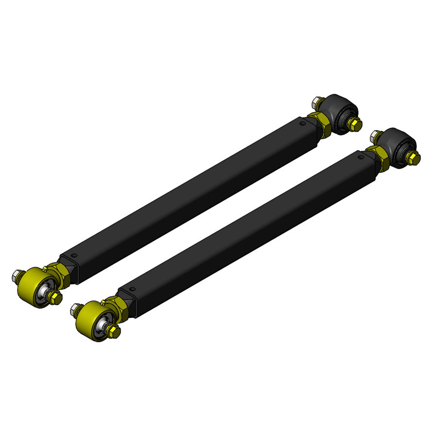 Pair of heavy-duty adjustable control arms for off-road vehicle suspension upgrades