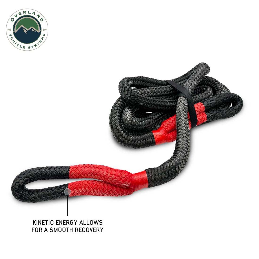 Overland Vehicle Systems Brute kinetic recovery rope with storage bag - view 2