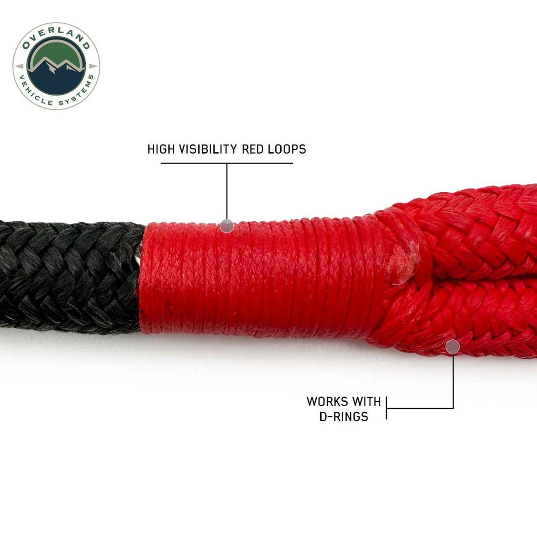 Overland Vehicle Systems Brute kinetic recovery rope with storage bag - view 3