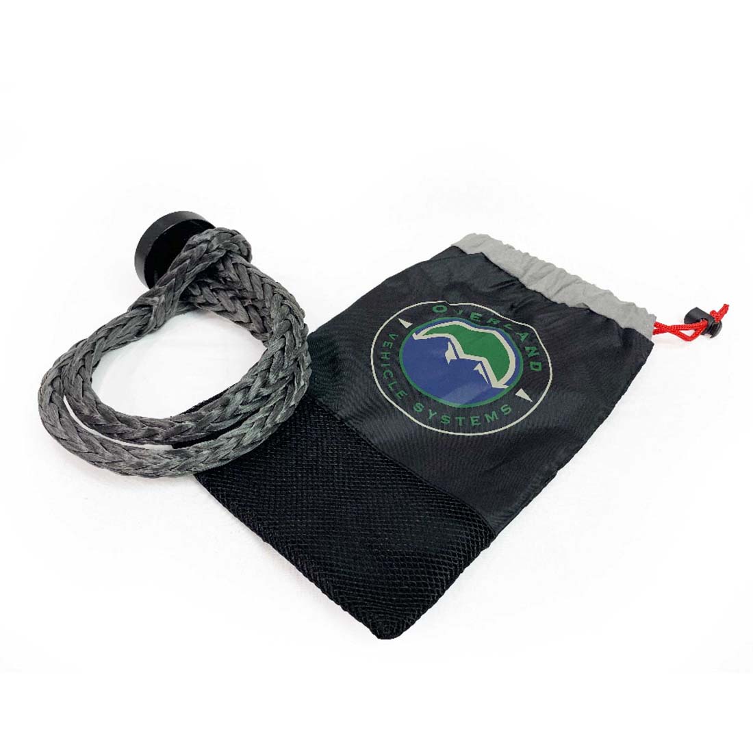 Overland Vehicle Systems 7/16 inch soft shackle with collar and storage bag