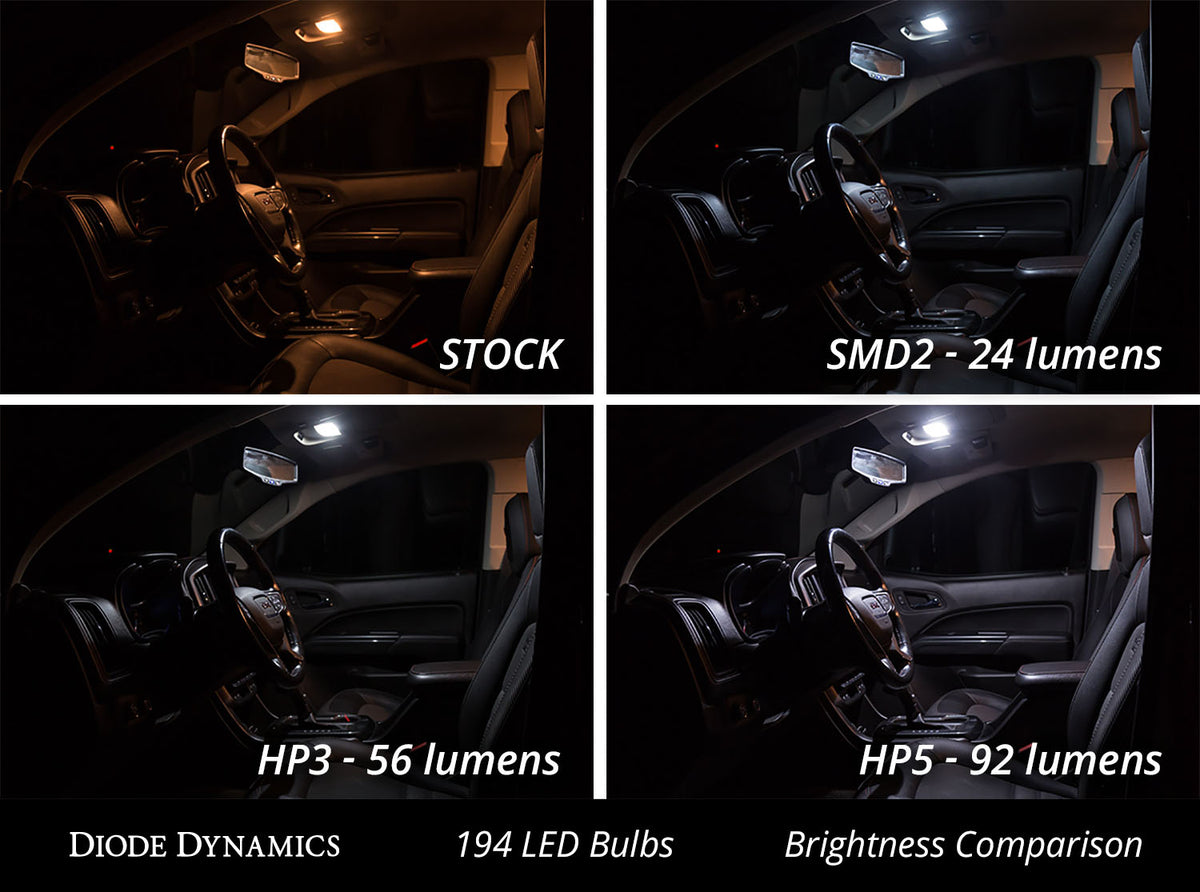 Diode Dynamics 194 HP5 LED bulbs for trucks and SUVs – color options