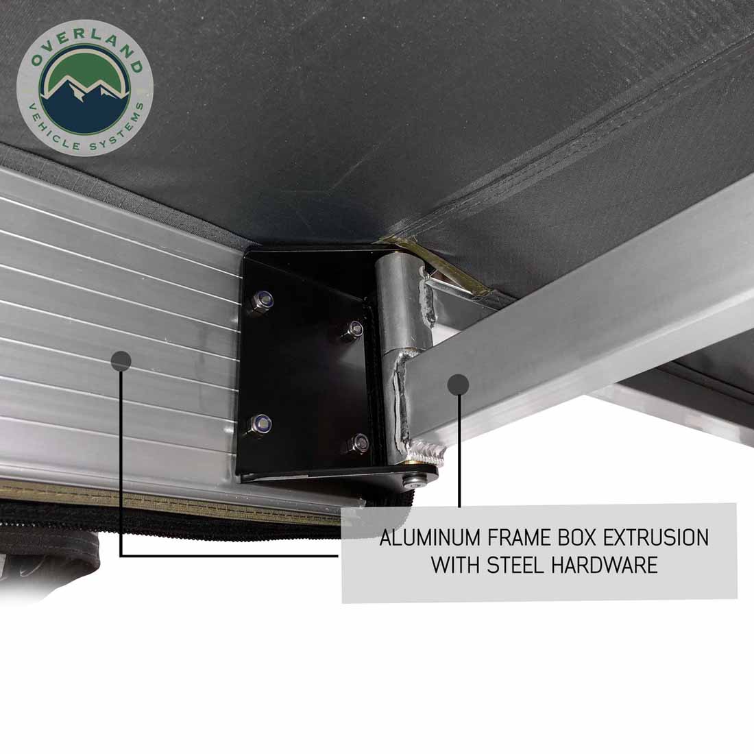 Overland Vehicle Systems HD Nomadic 270 awning with walls 1, 2 and 3, passenger side - view 7
