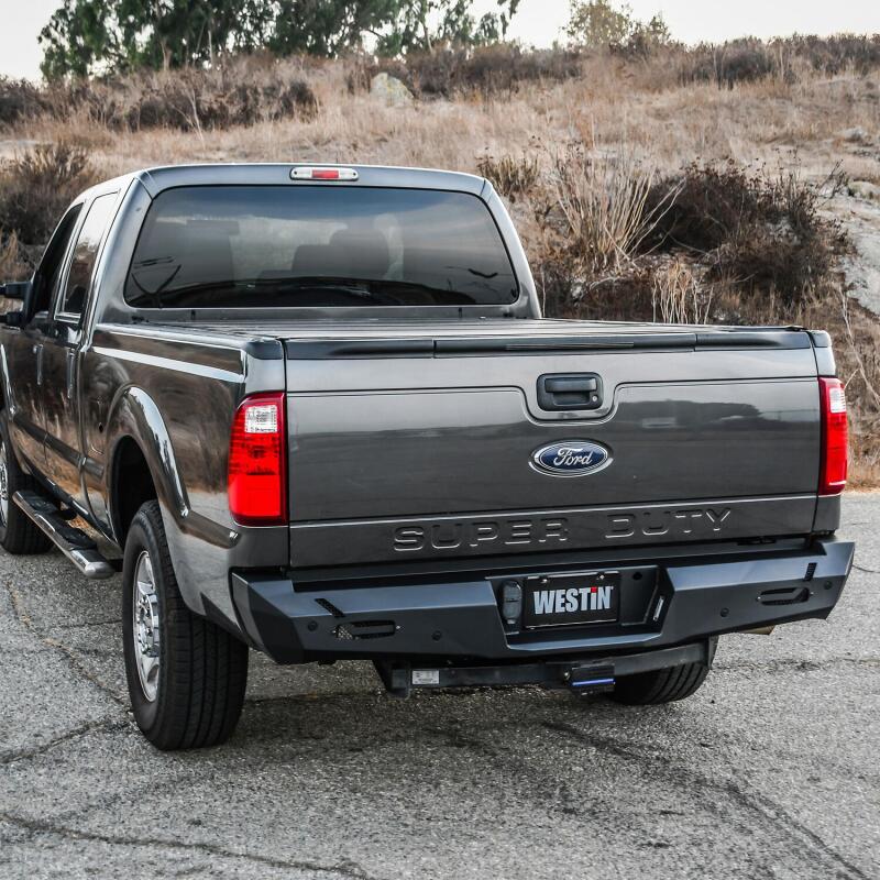 Westin Pro-Series Rear Bumper, Textured Black, fits Ford F-250/F-350 Super Duty