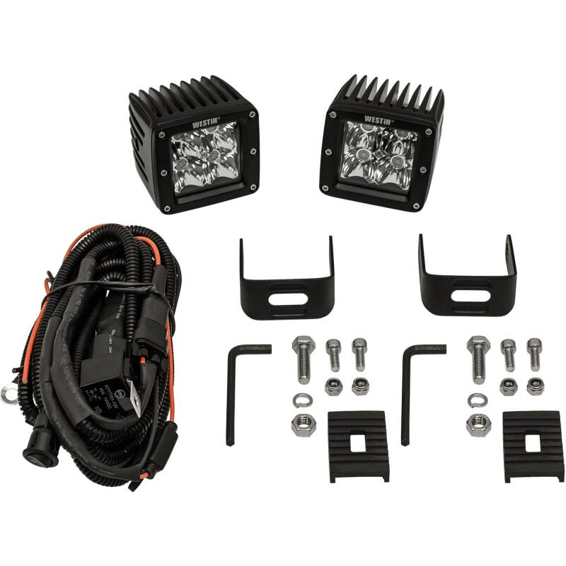 Westin HyperQ Compact LED Auxiliary Lights, Spot, Pair