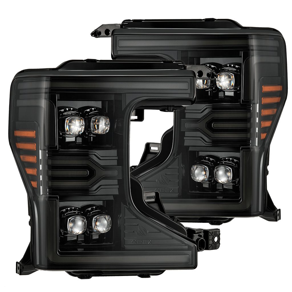 AlphaRex NOVA-Series LED Projector Headlights for Ford Super Duty - Alpha-Black