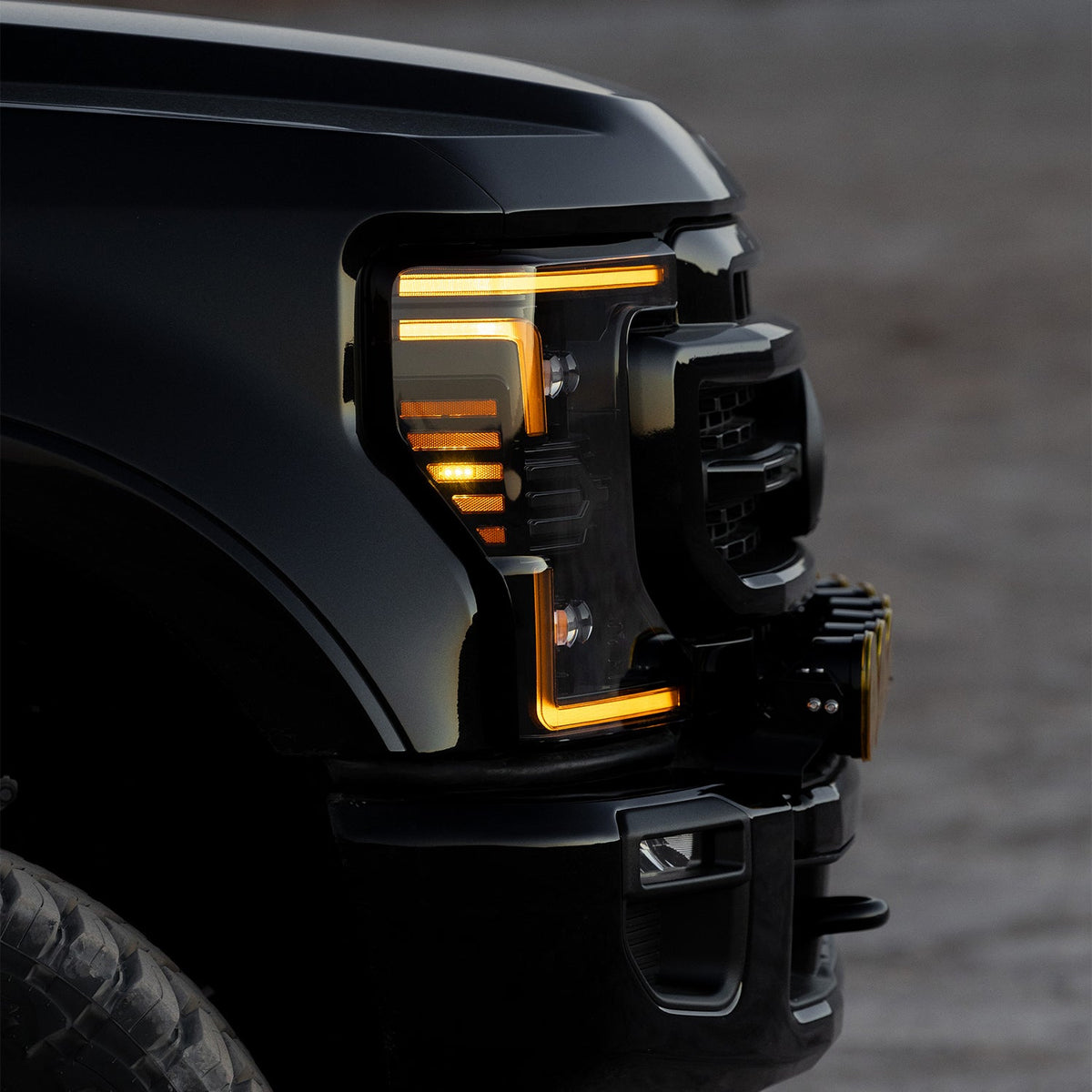 AlphaRex NOVA-Series LED Projector Headlights for Ford Super Duty - Alpha-Black