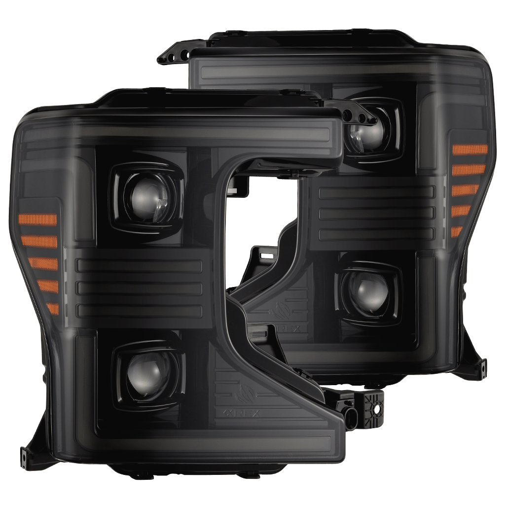 AlphaRex PRO-Series Halogen Projector Headlights for Ford Super Duty - Alpha-Black