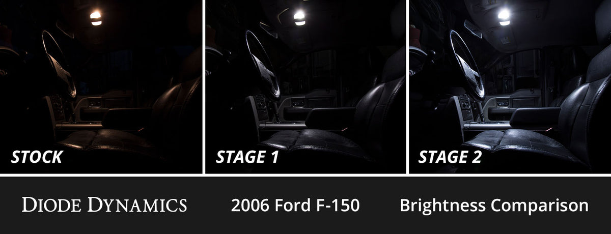 Diode Dynamics interior LED conversion kit for 2004-2008 Ford F-150 – comparison